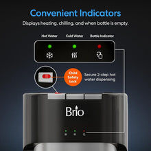 Load image into Gallery viewer, Stainless Steel Bottom Load Water Dispenser - Easy Hydration with 3 Temperatures