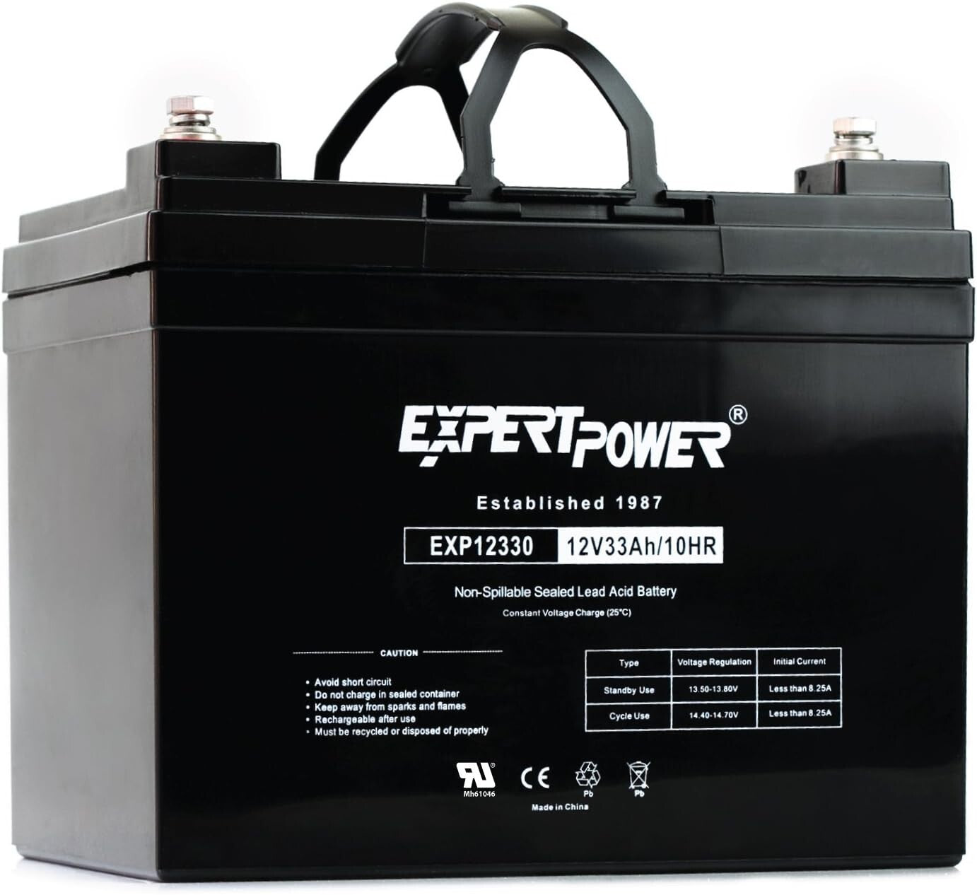 Durable 12V 33Ah Sealed Lead Acid Battery - Universal Fit for All Applications