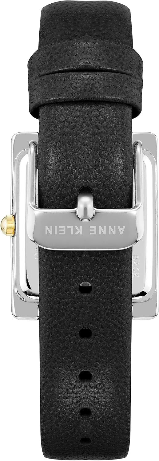 Versatile Women's Wristwatch with Black Leather Strap & Water-Resistant Features