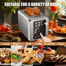 Load image into Gallery viewer, Stainless Steel Digital Toaster - 2 Slices, Bagel/Defrost Functions Included