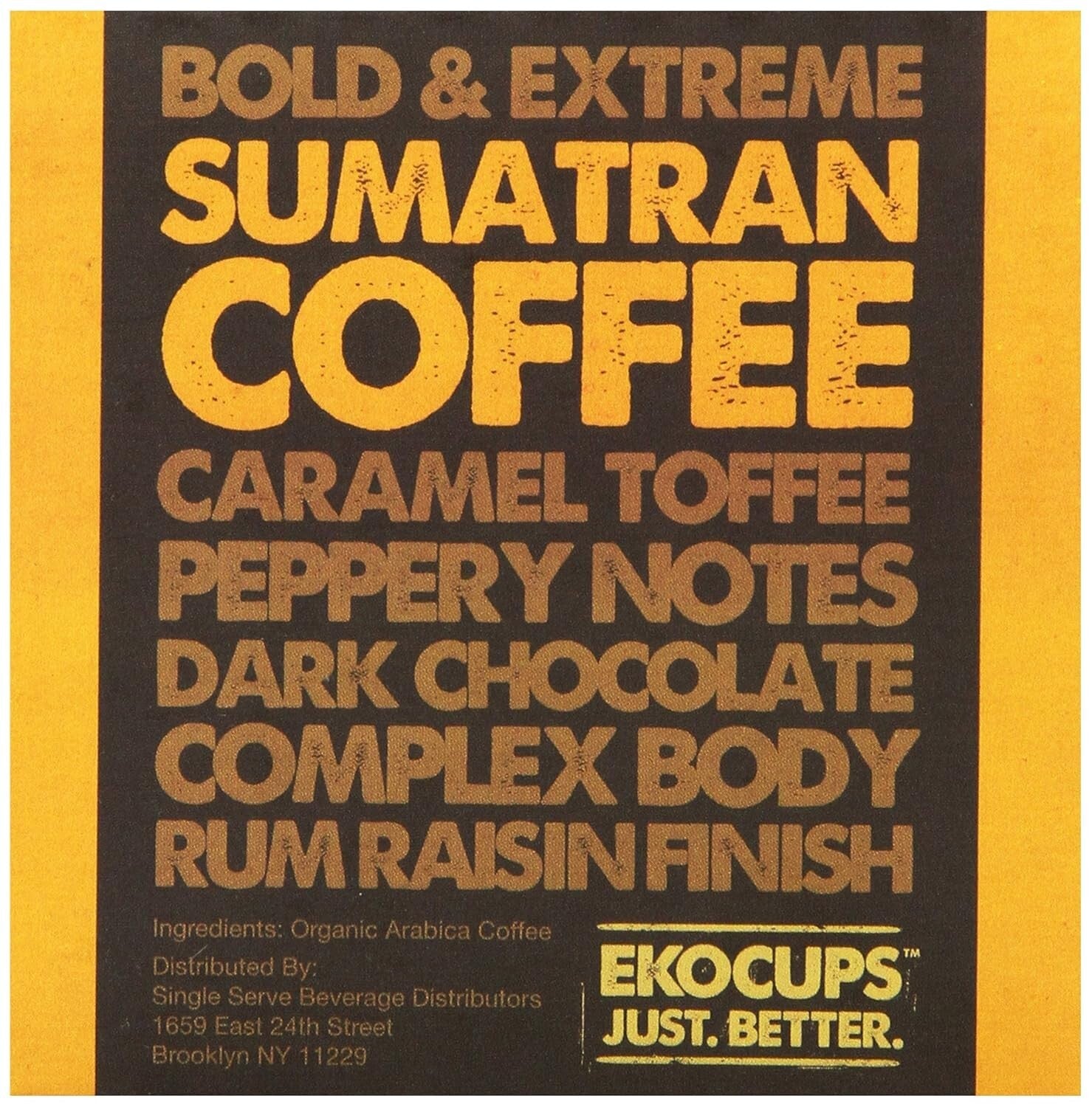 Bold Artisan Roasted Fair Trade Sumatran Coffee Pods - Guilt-Free Indulgence