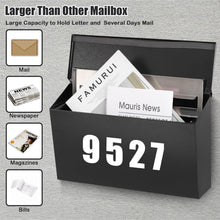 Load image into Gallery viewer, Contemporary Lockable Mail Drop Box for Outside - Large and Durable Design