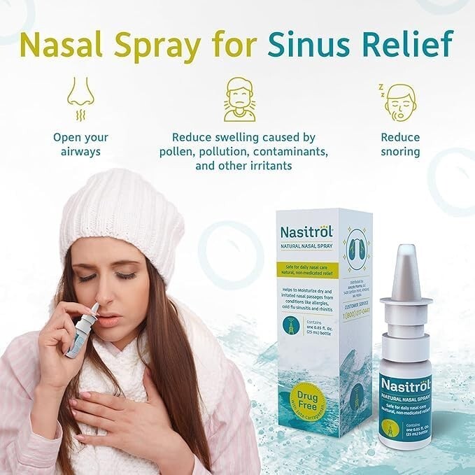 Allergen-Fighting Nasal Spray - Natural Saline for Daily Use (1.7 fl. oz.)