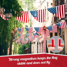 Load image into Gallery viewer, 24-Piece Magnetic Outdoor Flag Weights - Waterproof &amp; Stylish Red/White