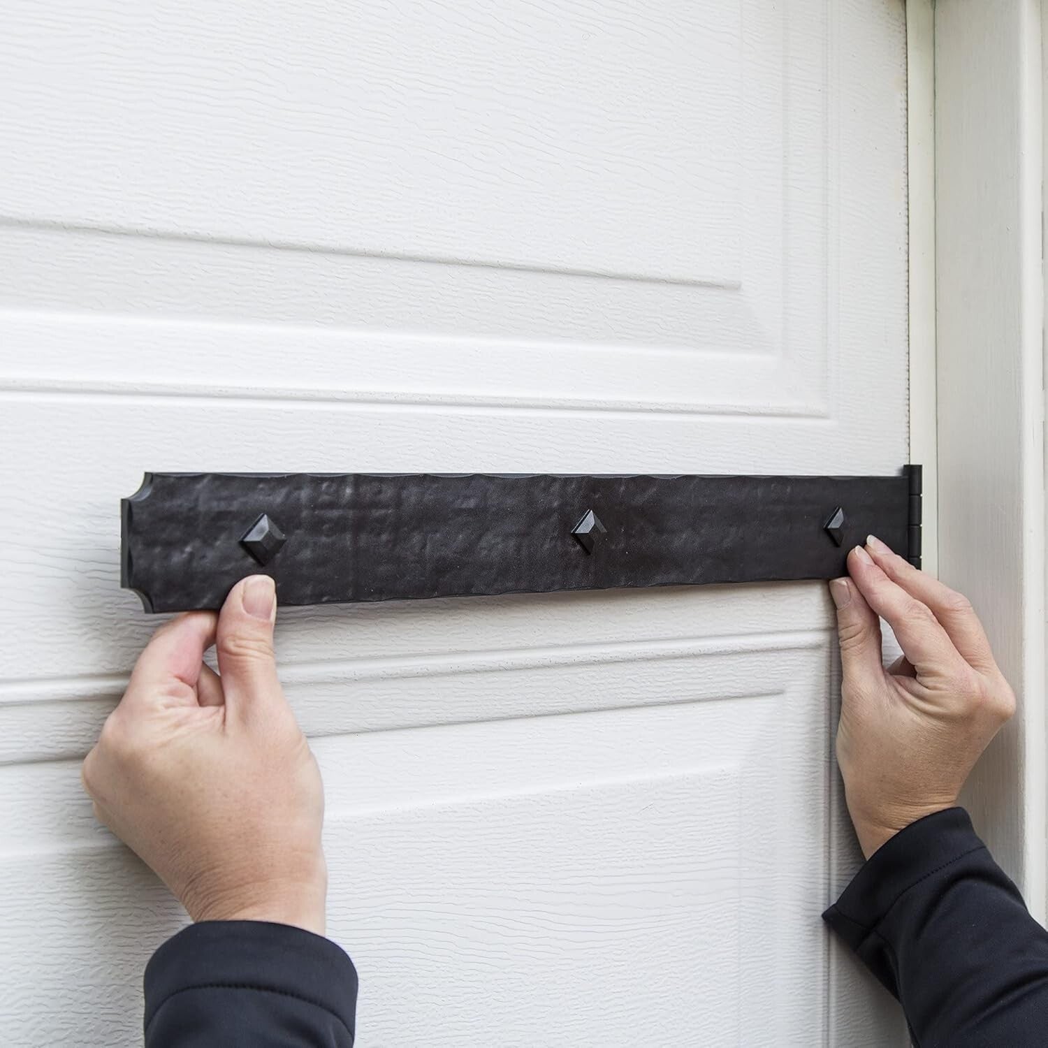 Charming Rustic 6-Piece Magnetic Garage Door Set - Assembly-Free Solution
