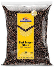 Load image into Gallery viewer, Premium MG-1 Black Pepper Whole Peppercorns - 80oz Bulk | Kosher &amp; Non-GMO