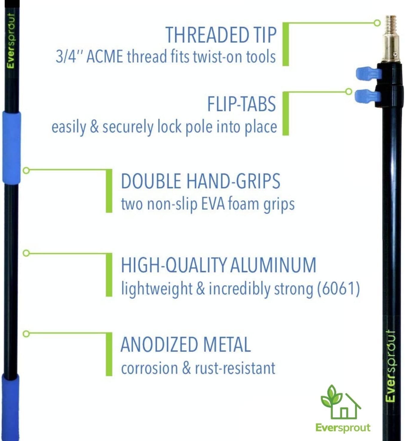 Durable Soft-Bristled Duster with 12ft Extension Pole for Easy Cleaning