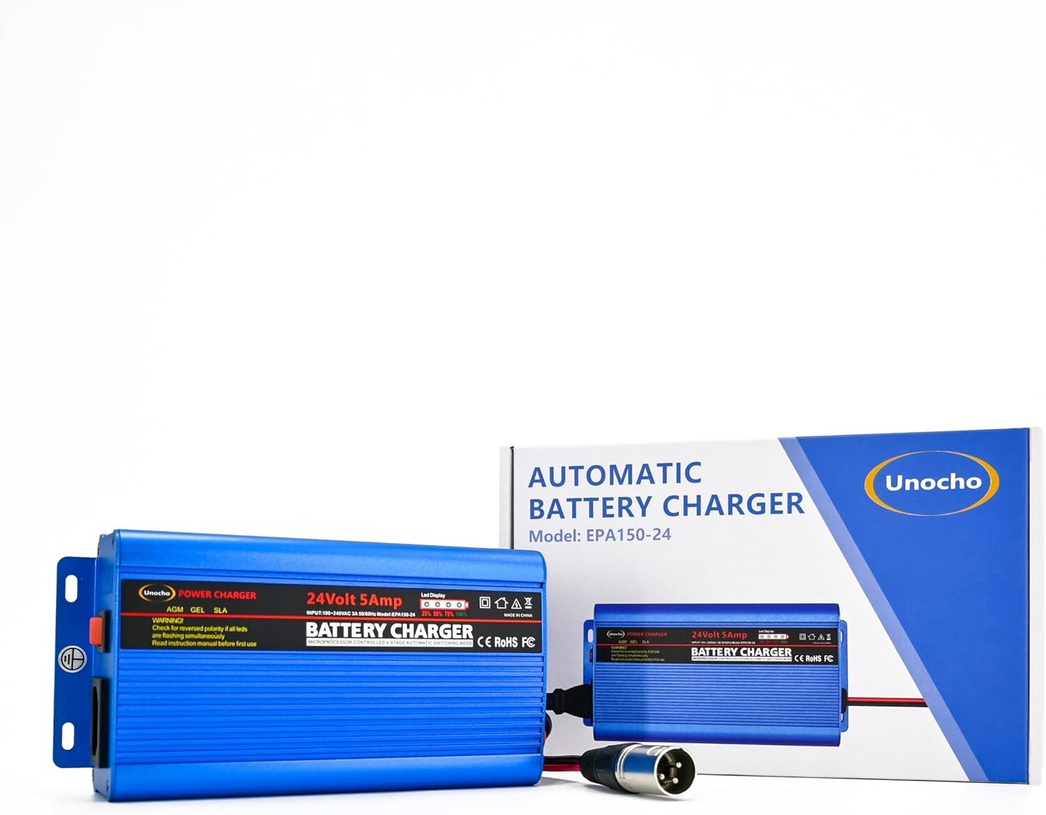 5A 24V Smart Battery Maintainer with Global Input & Multiple Safety Protections
