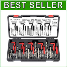 Load image into Gallery viewer, Efficient SAE Thread Repair Kit - 131-Piece Set for Automotive and Plumbing