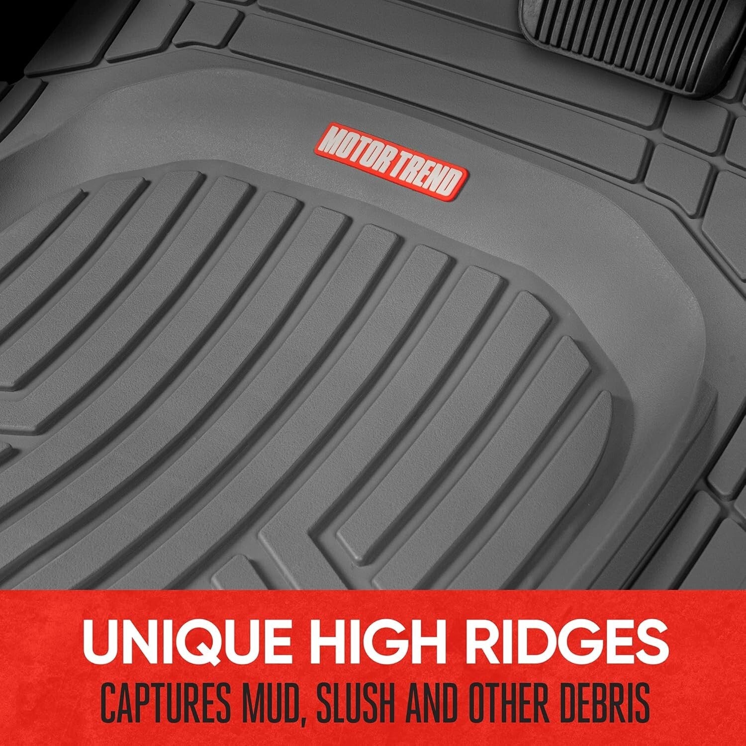Custom Trim Rubber Floor Mats for Protection against Dirt & Weather for SUVs