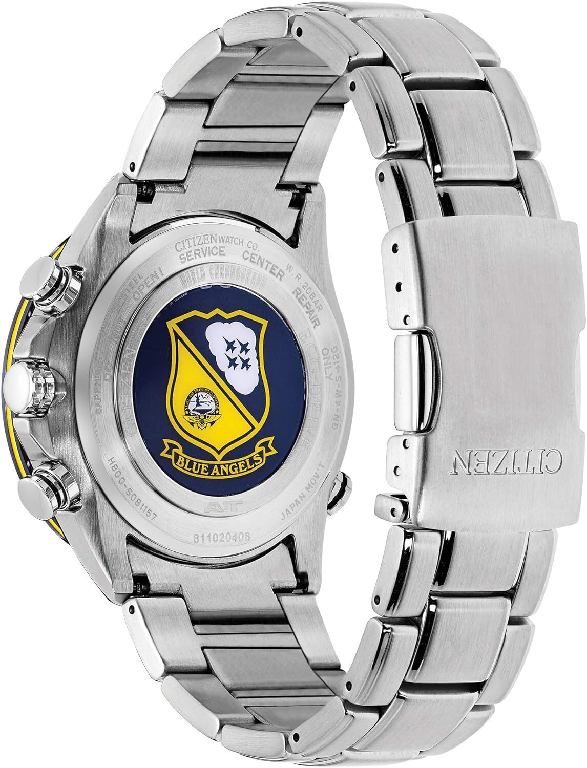 Men's Blue Angels Eco-Drive Sports Watch - Radio-Controlled Luxury Chronograph