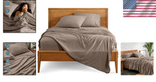 Load image into Gallery viewer, California King Sheet Set - Ultra-Soft 1800 Thread Count - Taupe Luxury Bedding