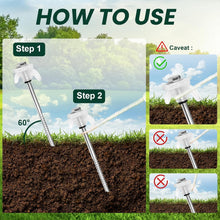 Load image into Gallery viewer, Versatile 30 Pack Heavy-Duty Screw-In Tent Stakes with Glow in the Dark Feature