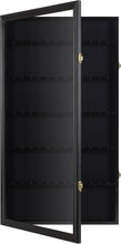 Load image into Gallery viewer, Luxurious 60-Spoon Display Case with Hinged Door &amp; Felt Background - Black