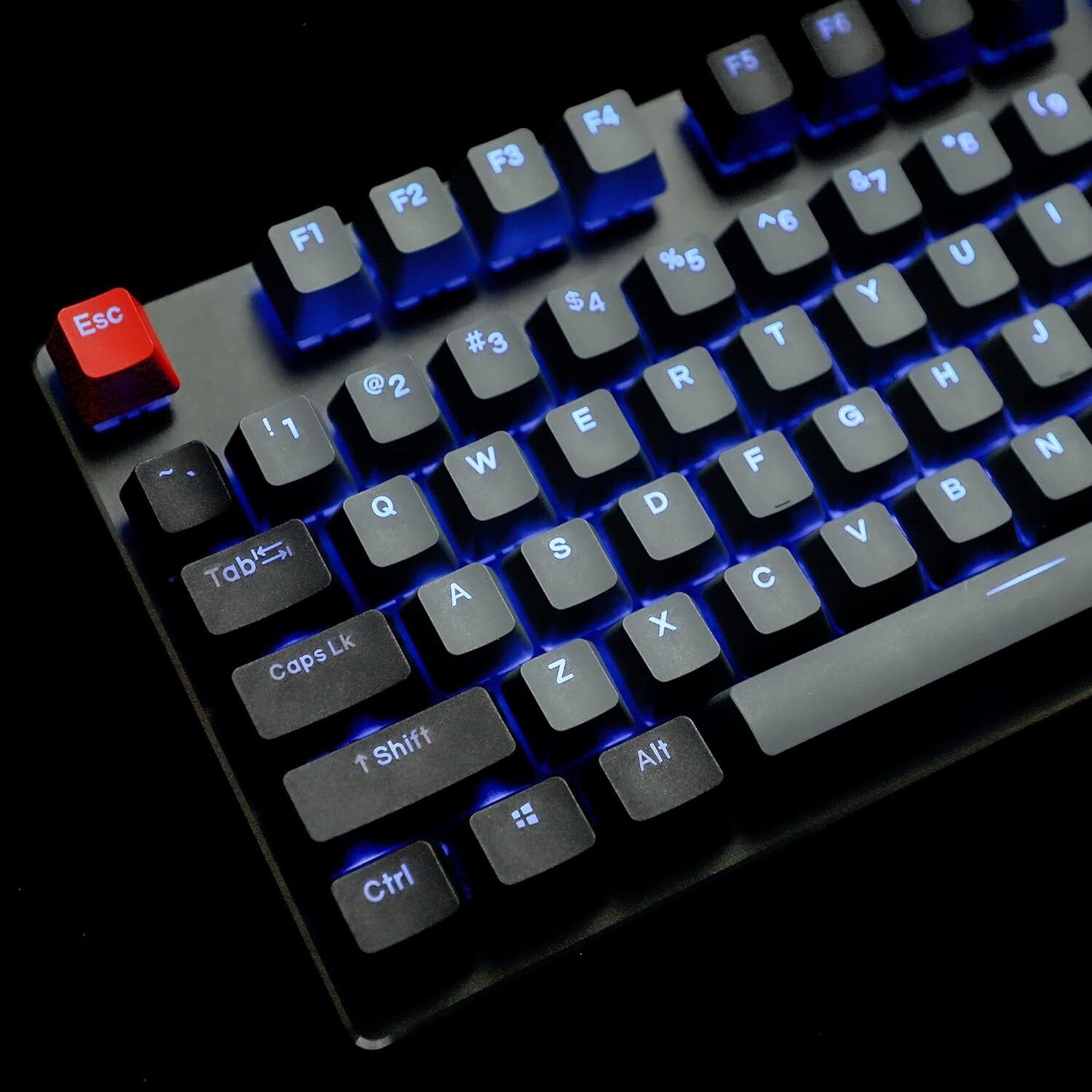 Waterproof Dolch 122 Key PBT Shine-Through Keycap Set for Mechanical Keyboards