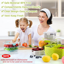 Load image into Gallery viewer, BPA-Free 3-Piece Vegetable &amp; Fruit Storage Set - Keep Produce Fresh &amp; Organized