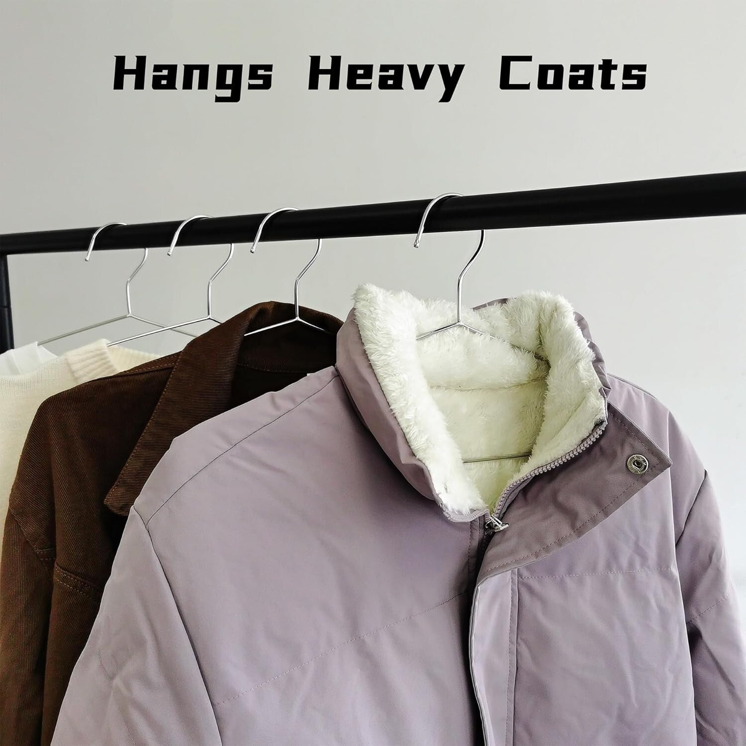 Triangular 100 Pack Closet Hangers - V-Groove Design for Optimal Garment Hanging