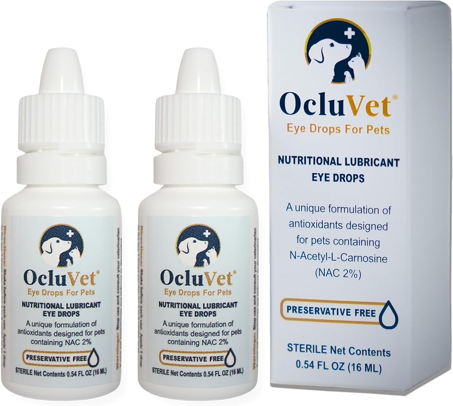 Superior Eye Health for Pets with Antioxidants | 16mL N-Acetyl-L-Carnosine Drops
