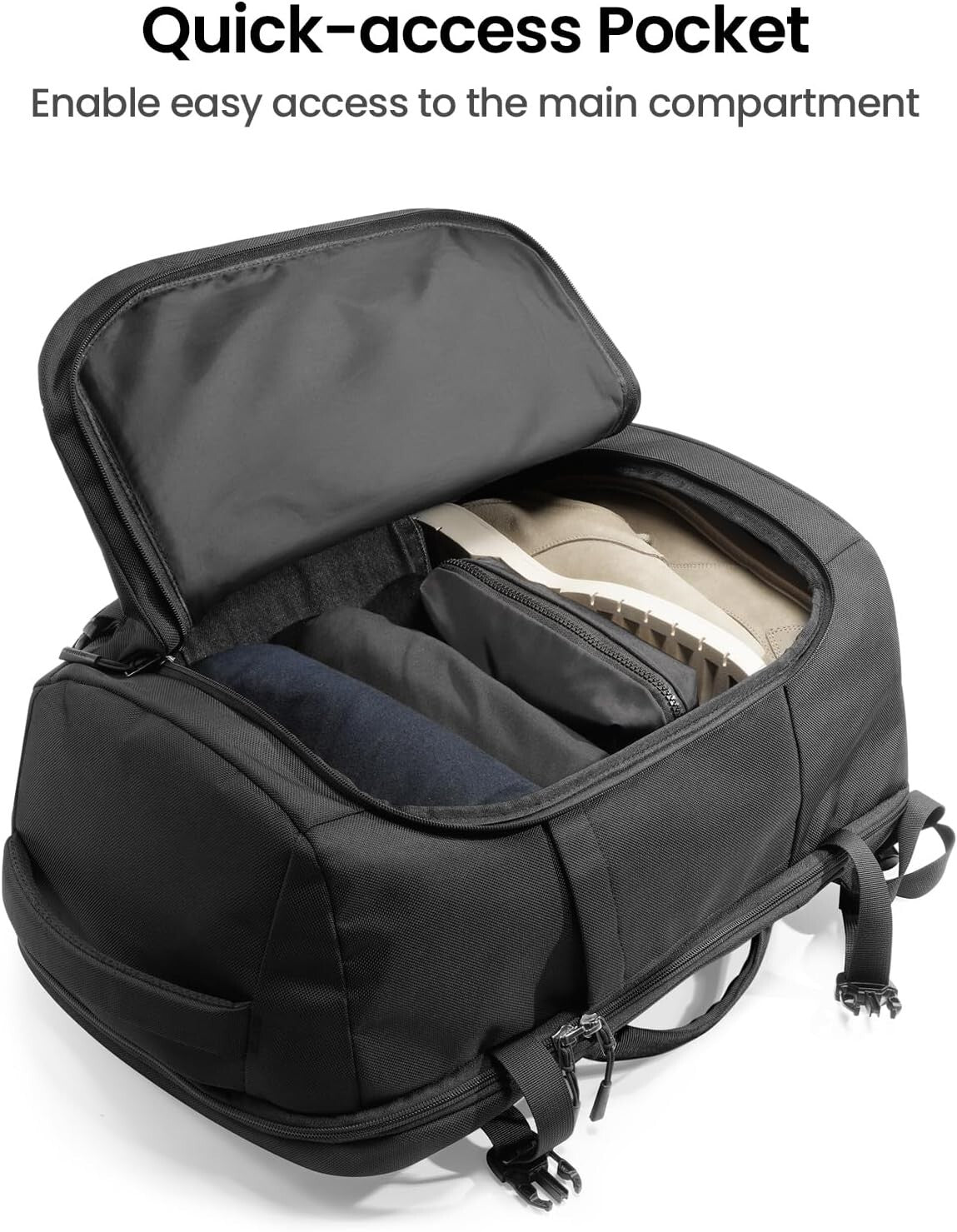 40L TSA Approved Travel Backpack - Lightweight Water-Resistant Business Rucksack