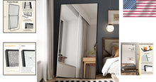 Load image into Gallery viewer, Elegant 76" x 37" Full Length Mirror with Aluminum Frame for Stylish Spaces