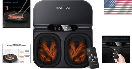 Luxurious Shiatsu Foot Massager Machine with Custom Heat & Deep Kneading Relief