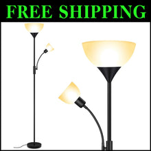 Load image into Gallery viewer, Compact Adjustable Floor Lamp with E26 Base – Stylish Solution for Any Room