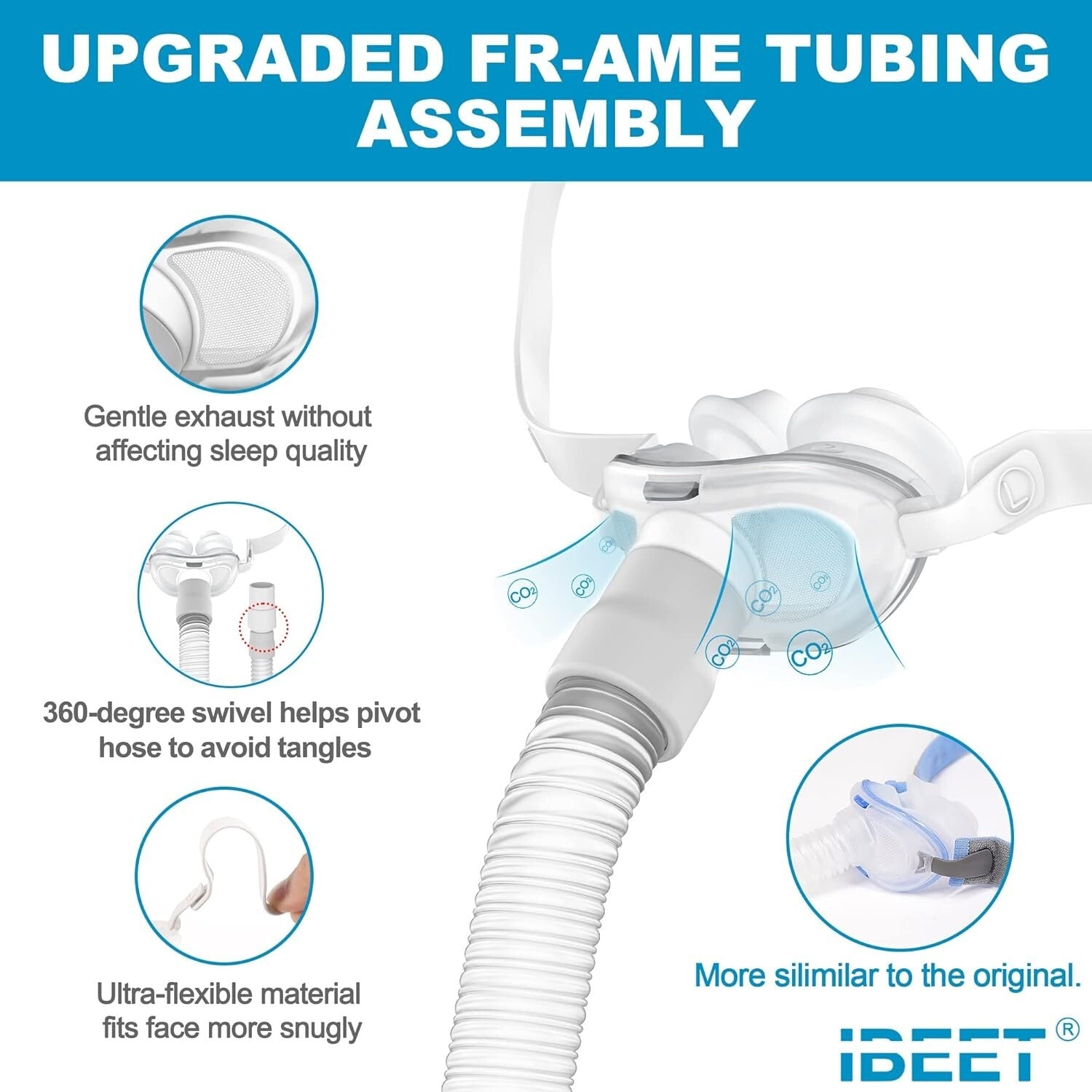 Lightweight Large Nasal Pillow Kit for P10 - Upgrade Your Sleep Experience