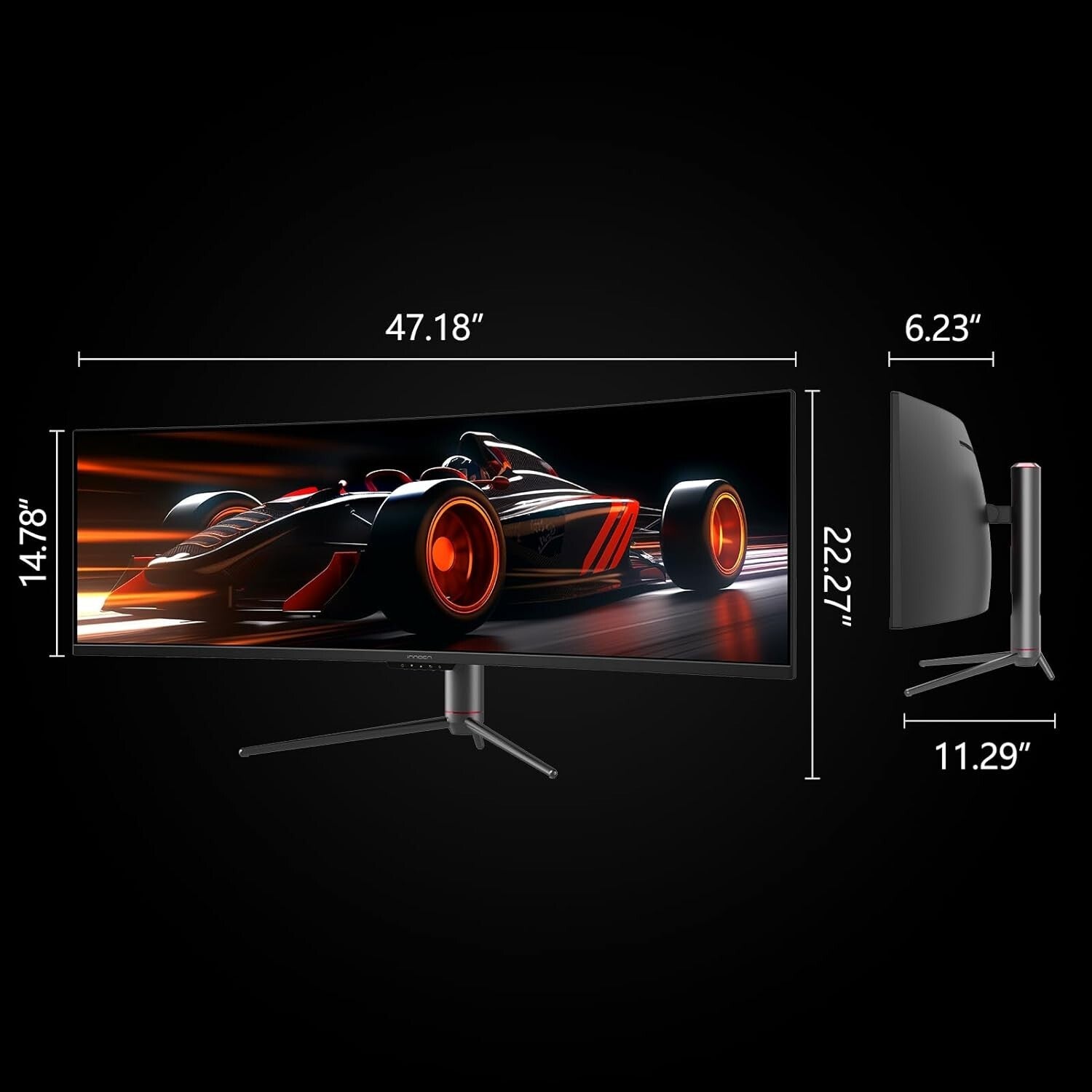 Eye-Catching 49-Inch Ultrawide Monitor with 5120x1440 Resolution & Adaptive-Sync