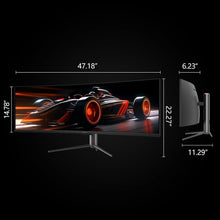 Load image into Gallery viewer, Eye-Catching 49-Inch Ultrawide Monitor with 5120x1440 Resolution &amp; Adaptive-Sync