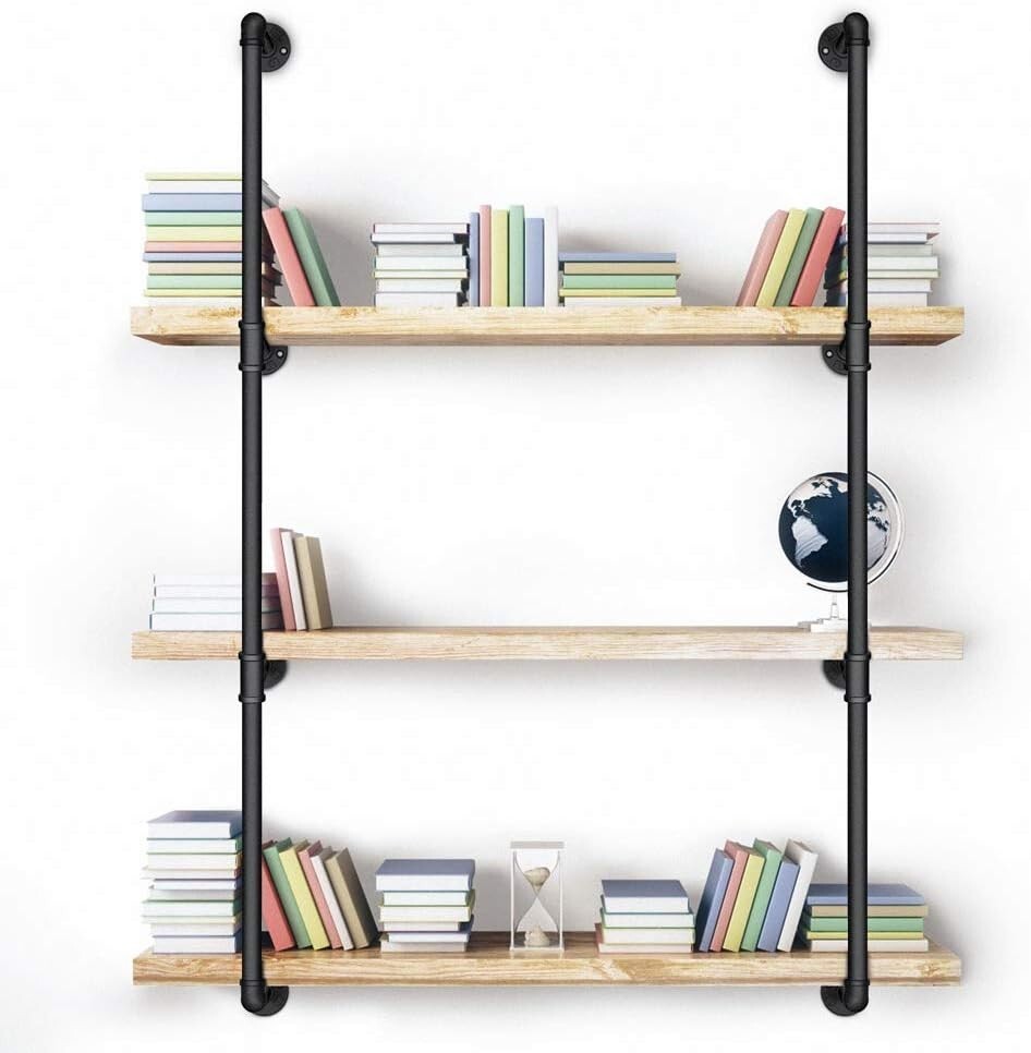 Easy Assembly 3/4” x 30” Industrial Pipe Fittings - Perfect for Unique Shelves