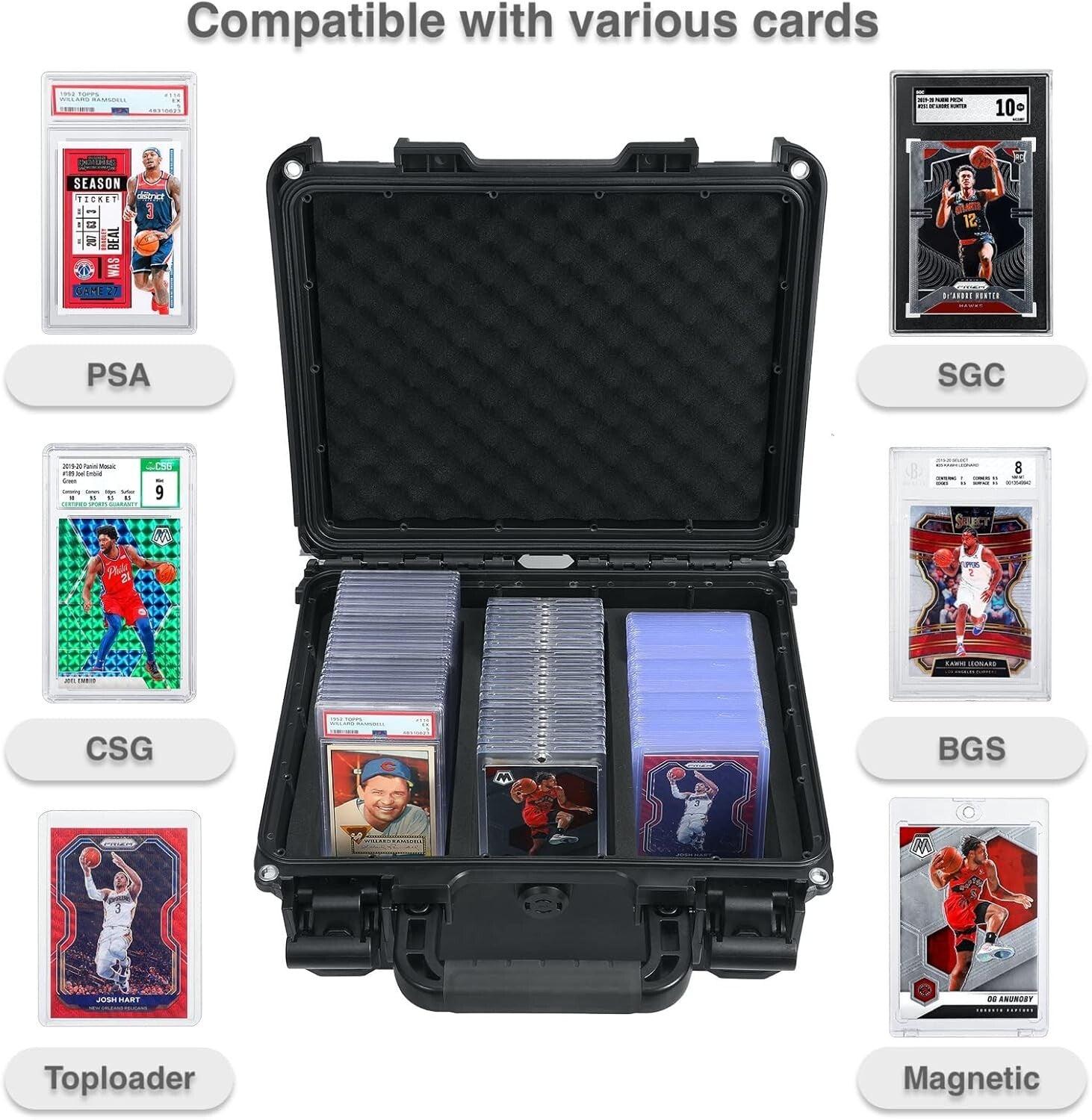 Durable Lightweight Card Holder with Dividers – Perfect for Sports Cards