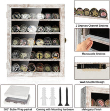 Load image into Gallery viewer, Elegant Rustic White Coin Display Case - Protect Your Collectibles in Style