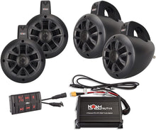 Load image into Gallery viewer, Compact Marine Stereo System with Remote, Ideal for Golf Carts and UTVs