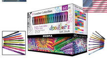 Load image into Gallery viewer, Vibrant Doodlerz Gel Pen Set - 60 Colorful Pens with Triangular Grip for Comfort