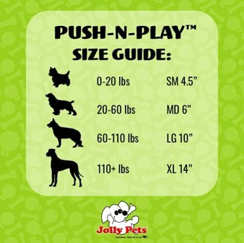 14-Inch Purple Push-N-Play Dog Ball: Durable, Floating Fun for Large Breeds