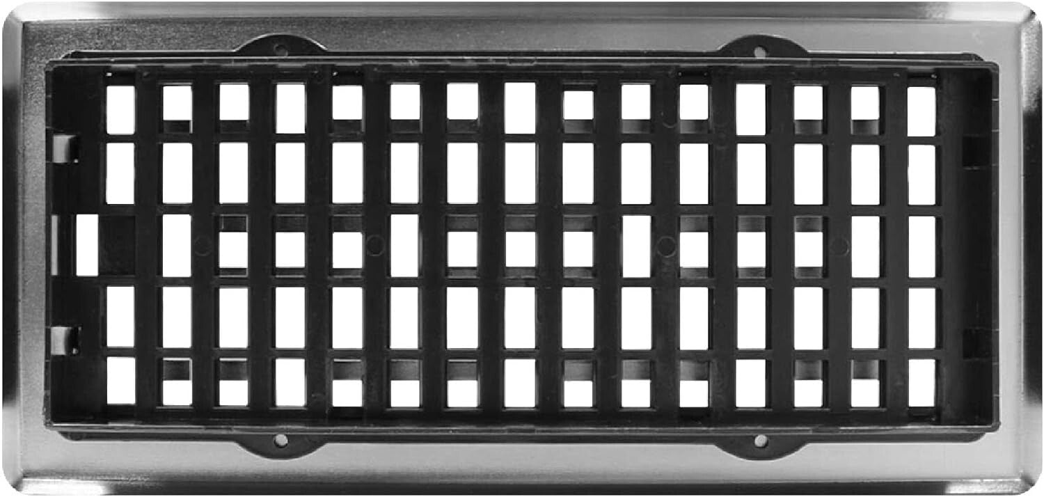 Elegant 4-Pack of 4x10 Vent Covers in Brushed Nickel Finish for Home Decor