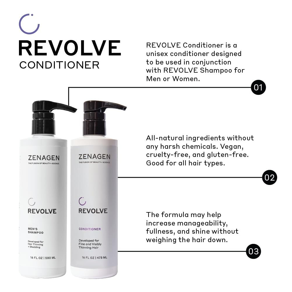 Vegan Revolve Conditioner for Thinning Hair | Supports Scalp Health & Thickness