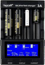 Load image into Gallery viewer, Intelligent LCD Battery Charger - Universal 4-Bay for 18650, 21700, Ni-MH &amp; More