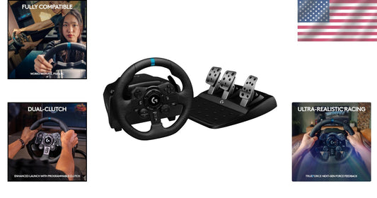 923 Racing Wheel & Pedals with TRUEFORCE - Ultimate PS5 & PC Gaming Experience