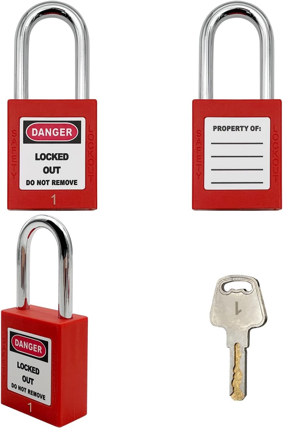 Essential Red Lockout Tagout Locks with 12 Keys - Optimal Safety Guaranteed