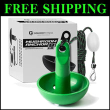 Load image into Gallery viewer, Compact 8-Lb Mushroom Anchor with Snap Hook &amp; 25 Ft Rope - Perfect for Kayaking