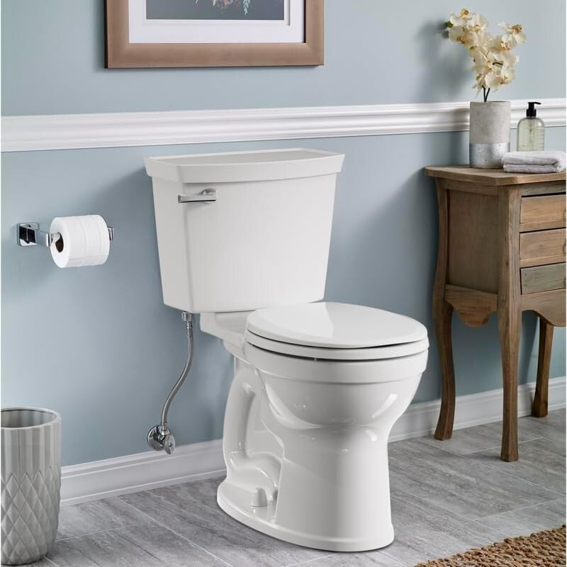 Champion Slow-Close Elongated Toilet Seat, White - Effortless Cleaning & Safety