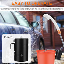 Load image into Gallery viewer, Waterproof Camping Shower with 2 Flow Rates &amp; Built-in LEDs - Lightweight Design