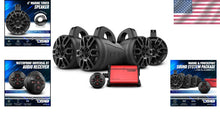 Load image into Gallery viewer, High-Power 4" Bluetooth Marine Tower Speakers with Waterproof Amplifier &amp; Remote