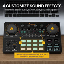 Load image into Gallery viewer, Multifunctional Podcast Equipment Bundle: Mixer, Mic, Effects &amp; Live Streaming