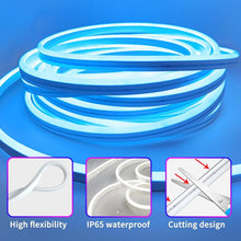 Load image into Gallery viewer, Vibrant 50ft RGB Neon Rope Lights - App-Controlled, Waterproof &amp; Safe for Family