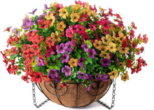 Load image into Gallery viewer, Stunning Artificial Hanging Flower Basket - Perfect for Indoor and Outdoor Use