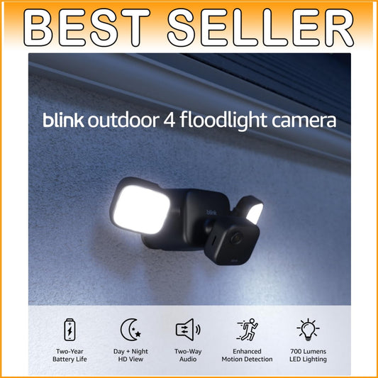 Wireless 4 Floodlight Security Camera with 1080p HD View and Long Battery Life