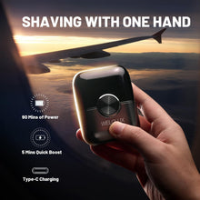 Load image into Gallery viewer, Compact Cordless Electric Razor with Dual-Speed Modes for Ultimate Comfort
