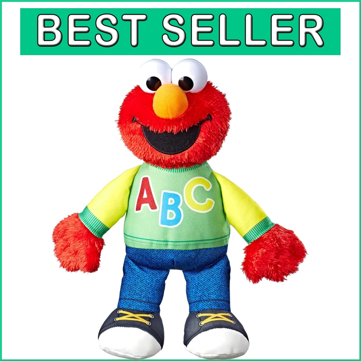 Cuddly Playskool Elmo Toy: Sings ABCs in English & Spanish - Fun Learning